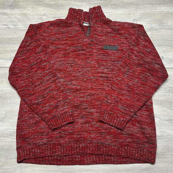 Southpole Other - VTG Southpole Sweater Mens XL Red Gray Oversized Streetwear HipHop Ski Snowboard